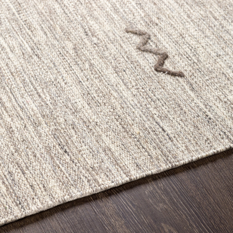 Bodie Handmade Wool Light Gray/Light Brown Rug & Reviews | AllModern